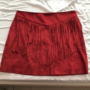 Forever 21 fringe skirt.